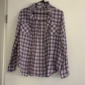 Pink and purple flannel